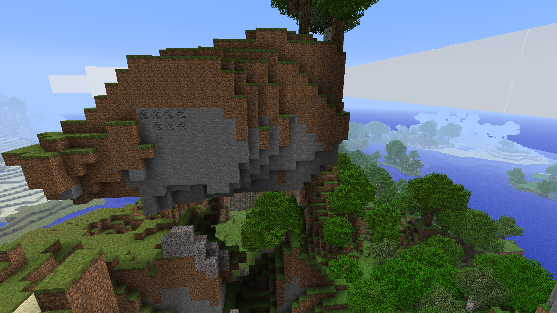 big rock lookin floating island I found